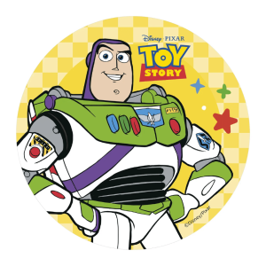 Decoración de disco de oblea de Buzz Lightyear para un pastel de 20 cm
