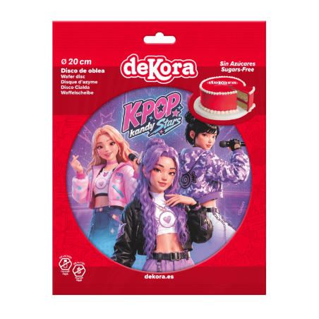 Disco de oblea K-pop Kandy Stars dekora