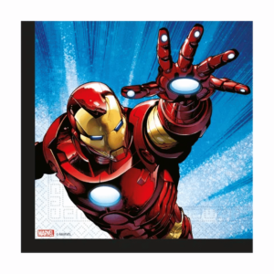 Servilleta de cumpleaños de Iron Man de 2 capas