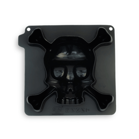 Base de molde de silicona con forma de calavera, Cécoa Paris