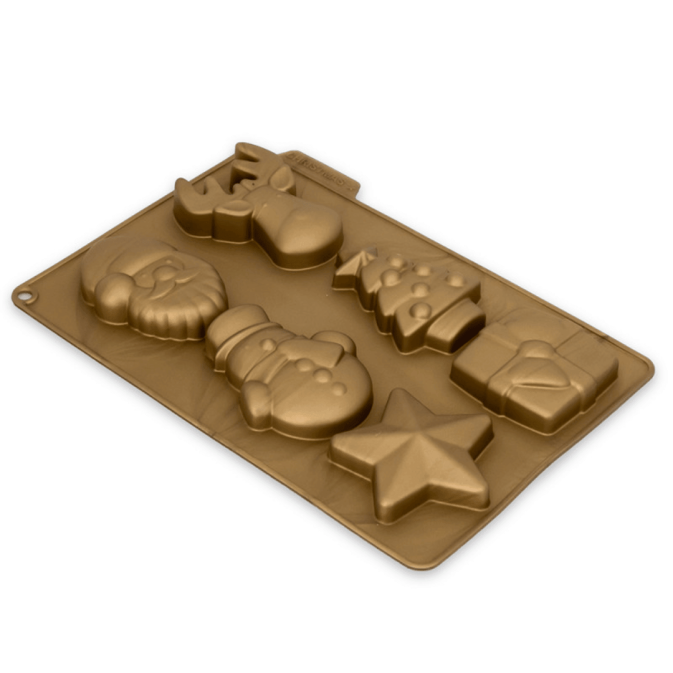 Molde para mini pasteles navideños Cecoa París