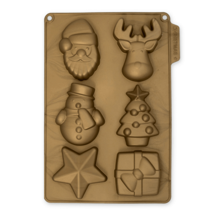 Molde de silicona para tartas navideñas Cécoa Paris