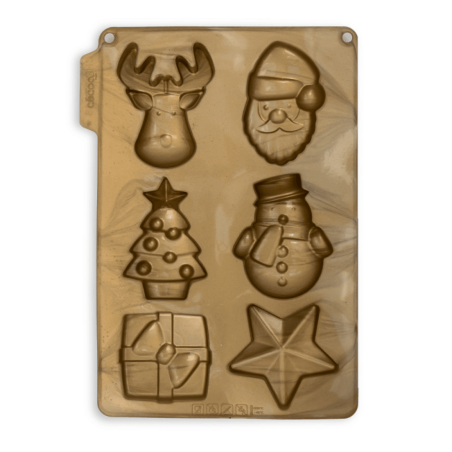 Molde de silicona para pasteles individuales de Navidad
