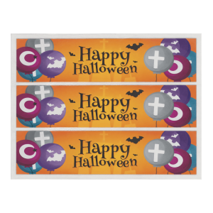 Esquema del pastel de feliz Halloween