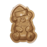 Molde de silicona para osito de peluche navideño