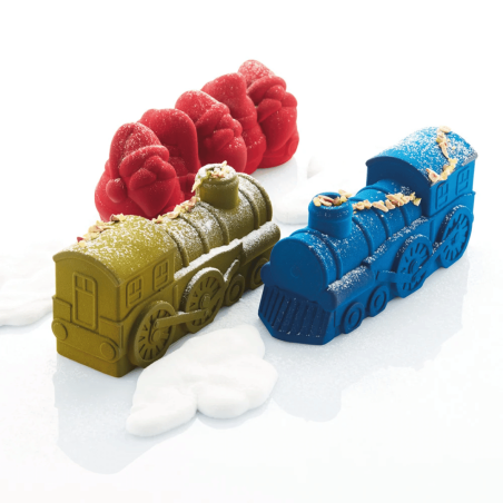 Ideas para decorar troncos navideños con forma de locomotora - Pavoni Italia