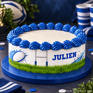 Esquema de pastel de rugby para personalizar