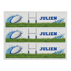 Esquema de pastel de rugby para personalizar