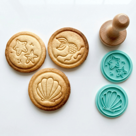 Galletas de mantequilla decoradas con temática de sirenas - Cecoa Paris
