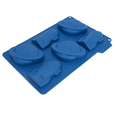 molde individual para pasteles con temática espacial