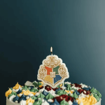 Vela decorativa para pastel de Harry Potter