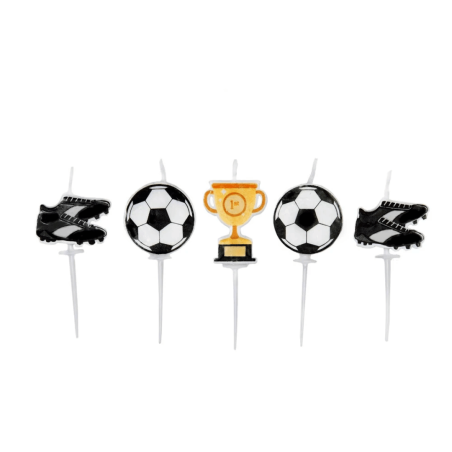 velas de cumpleaños de fútbol