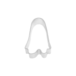 Cortador de galletas con forma de fantasma en acero inoxidable.
