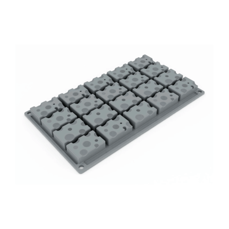 Molde de silicona para pastel con efecto trampantojo en forma de queso - Gruyère