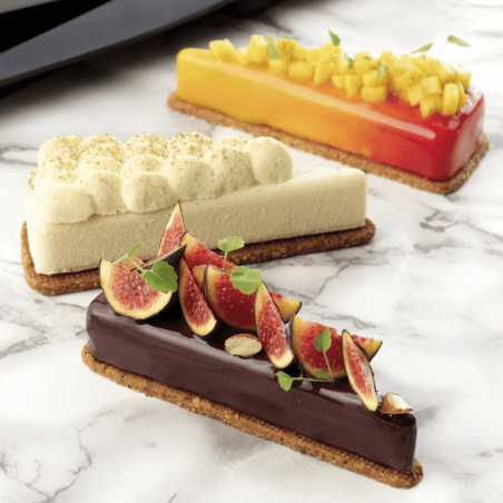 postres individuales en 3D, porciones de pastel