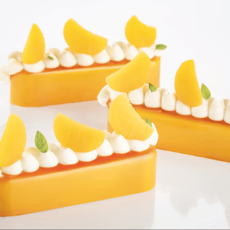 Pasteles trompe l'oeil de mandarina