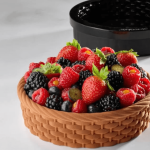 Molde de silicona para postres de Pascua y pasteles con forma de cesta.