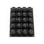 Molde para tartas con efecto trampantojo de avellana - 20 cavidades