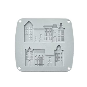 Molde de silicona para pueblo navideño