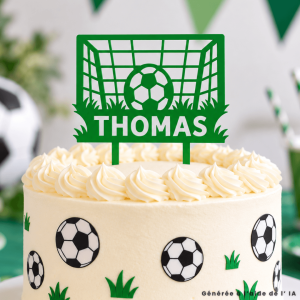 Cake Topper Jaula de fútbol para personalizar | Entrega 24/48 horas