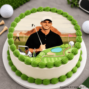 Foto comestible Ronda de golf 20 cm