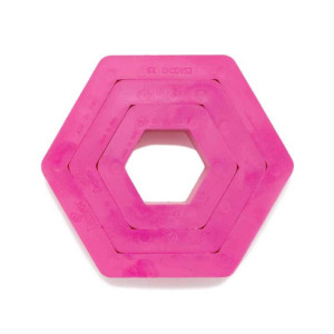 Juego de 3 cortadores de PVC hexagonales.