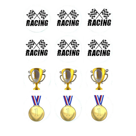 12-discos-de-magdalenas-de-azucar-Curso-de-carreras