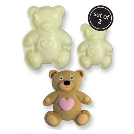 2 cortadores de galletas de oso