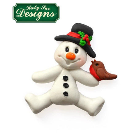 modelado-muñeco-de-nieve-pasta-de-azúcar