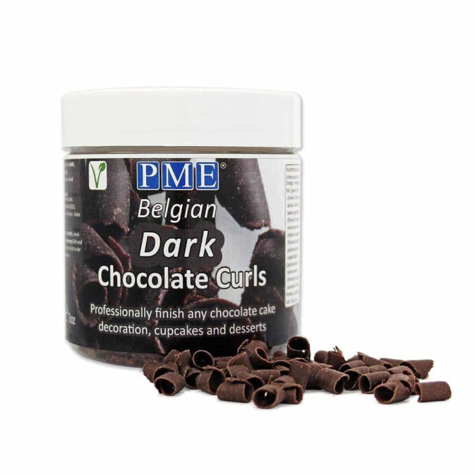 Confeti de chocolate negro