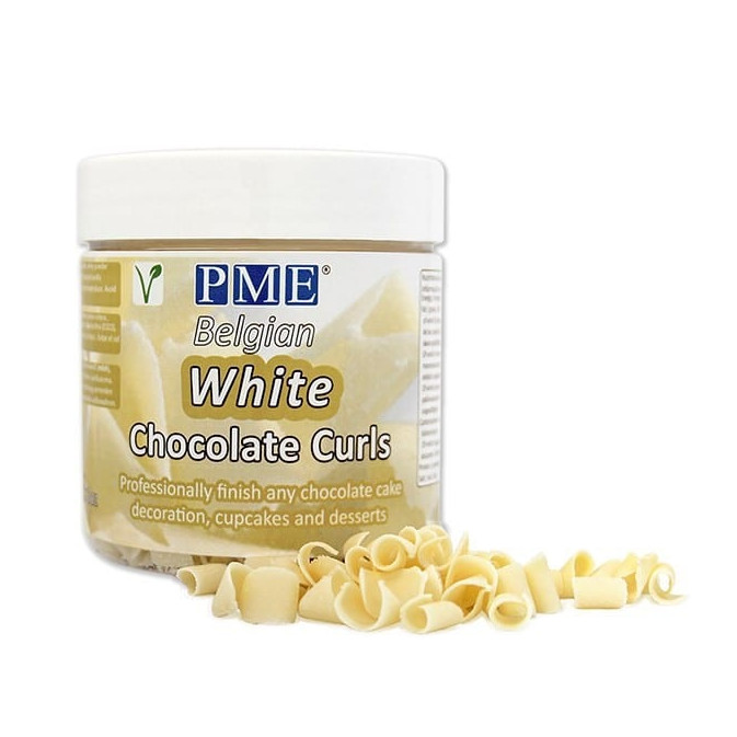 chispas de chocolate blanco
