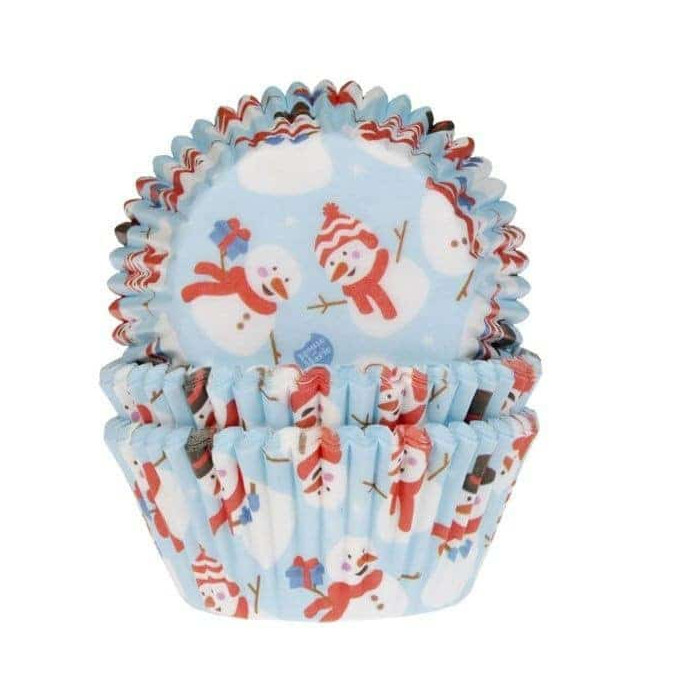 50-fundas-para-cupcakes-muñeco-de-nieve