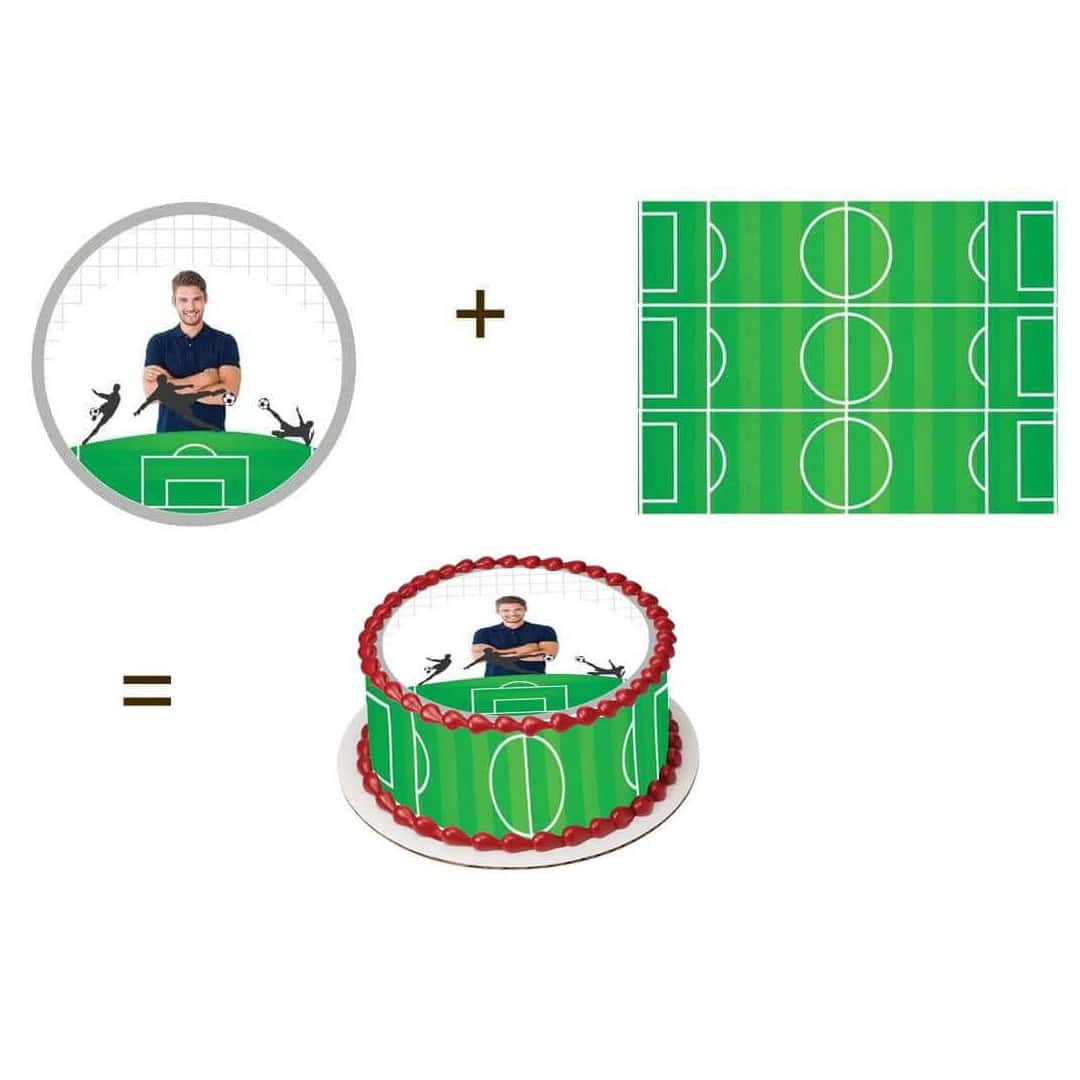 Kit para decorar tartas de fútbol