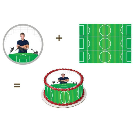 Kit para decorar tartas de fútbol