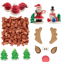 Decoraciones de Troncos de Navidad Económicas | Autour Du Gateau