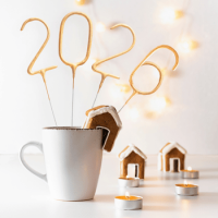 image-Decoración de pastel de año nuevo