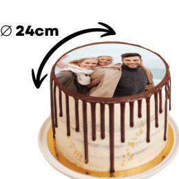 Foto comestible redonda 24 cm
