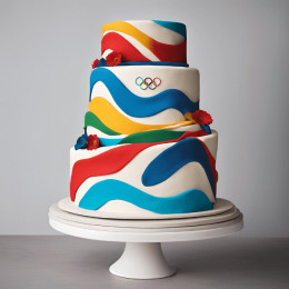 Decoración de pastel olímpico
