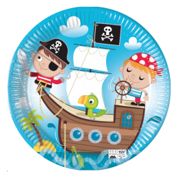Decoración de cumpleaños y tarta pirata - 